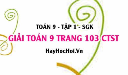 Giải Toán 9 trang 103 tập 1 Chân trời sáng tạo